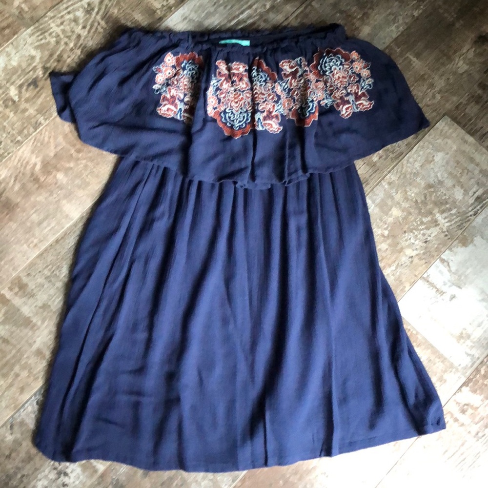EUC Judith March strapless summer dress